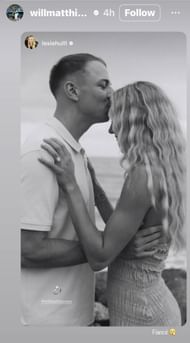 Lexie Hull and William Matthiessen annouce engagement on Instagram